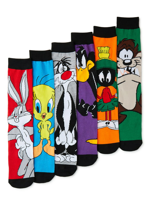 Looney Tunes Men's Socks, 6-Pack