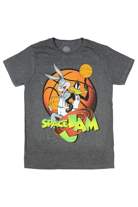 Looney Tunes Men's Space Jam Bugs and Daffy Tune Squad T-Shirt