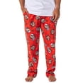 thumbnail image 1 of Looney Tunes Adult Tasmanian Devil Taz Santa Christmas Holiday Sleep Pajama Pants For Men Women, 1 of 6