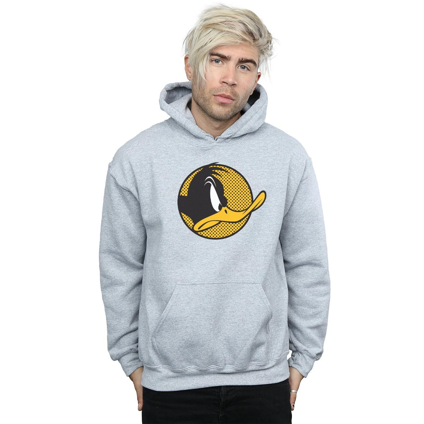 Looney Tunes Mens Daffy Duck Dotted Profile Hoodie - Walmart.com