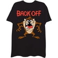 thumbnail image 1 of Looney Tunes Mens Shirt, Graphic Back Off Tasmanian 90’s Classic T-Shirt Black - XL, 1 of 7