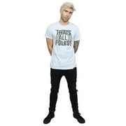 Looney Tunes Mens That�'s All Folks Text T-Shirt