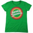 thumbnail image 1 of Looney Tunes Merrie Logo Women's T Shirt, Kelly Green, Medium, 1 of 6