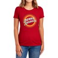 thumbnail image 1 of Looney Tunes Merrie Logo Women's T Shirt, Red, Large, 1 of 6