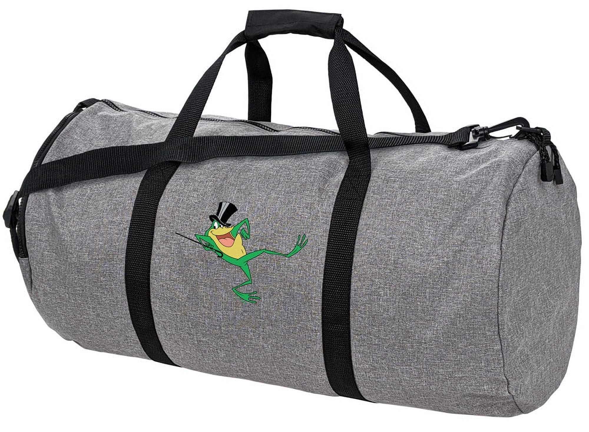Looney Tunes Michigan J Frog Lightweight Duffel Bag for Sports and Gym Packable for Travel
