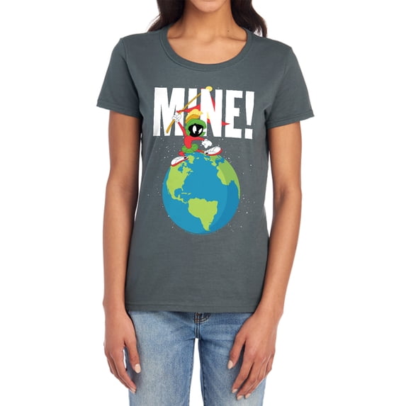 Looney Tunes Mine Women's T Shirt, Charcoal, Small