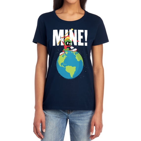 Looney Tunes Mine Women's T Shirt, Navy, Medium