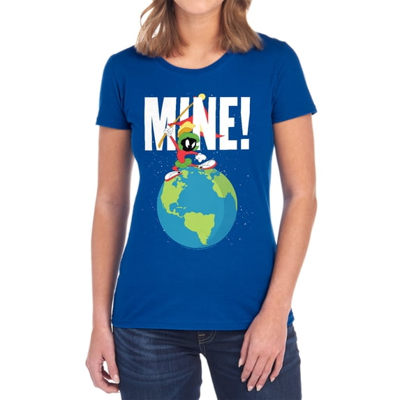 Looney Tunes Mine Women's T Shirt, Royal, Small