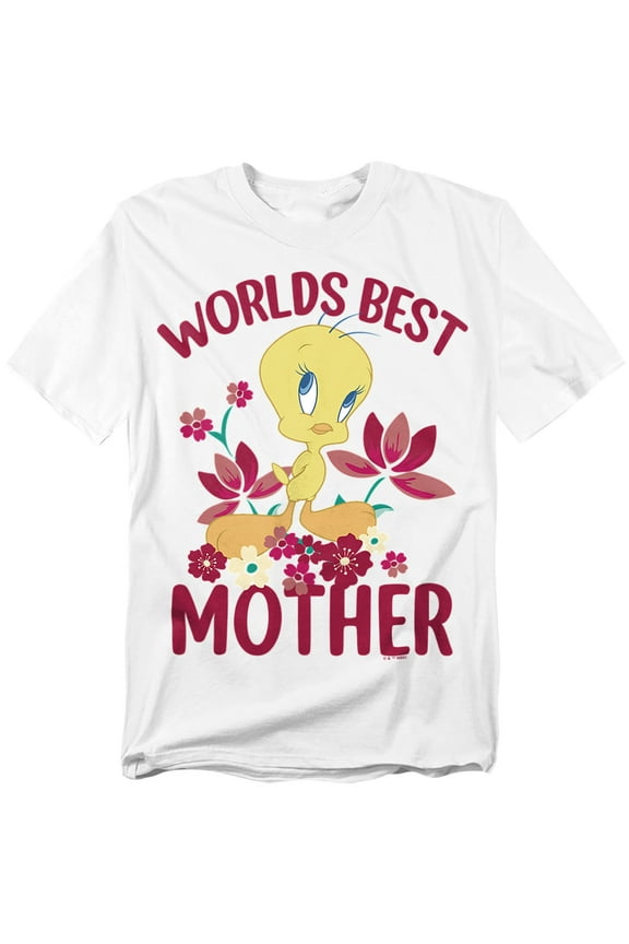 T-Shirt Mother'S Day Tweety Worlds Best Mom Unisex Graphic Tee for Men & Women