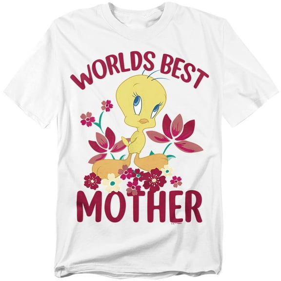 Looney Tunes T-Shirt Mother'S Day Tweety Worlds Best Mom Unisex Graphic Tee for Men & Women