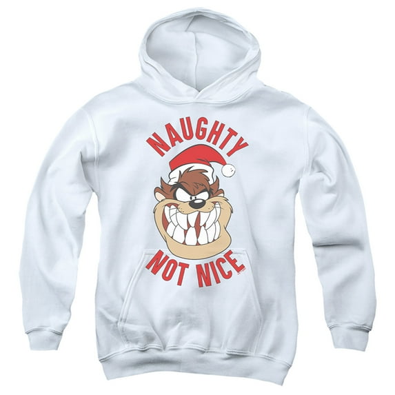 Looney Tunes Naughty Not Nice Kids Pull-Over Hoodie for Youth Boys and Girls