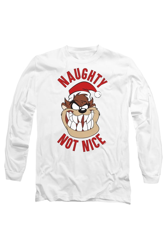 Naughty Not Nice Unisex Adult Long-Sleeve T Shirt