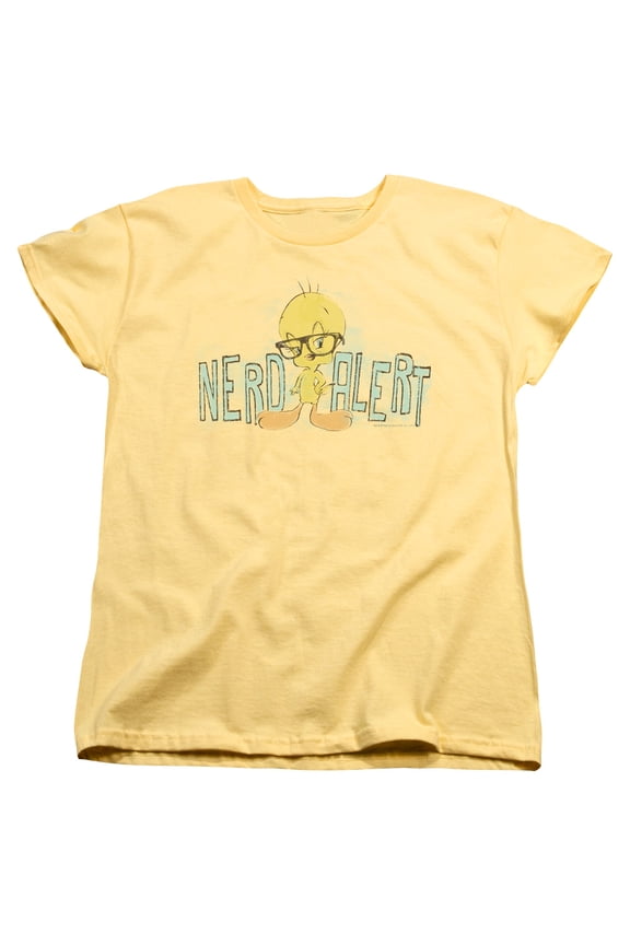 Looney Tunes - Nerd Alert - Women's Short Sleeve Shirt - Large