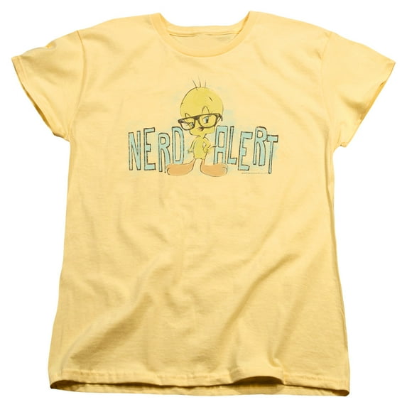Looney Tunes - Nerd Alert - Women's Short Sleeve Shirt - Medium