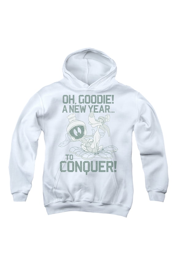 New Year To Conquer Marvin the Martian Kids Hoodie for Youth Boys and Girls
