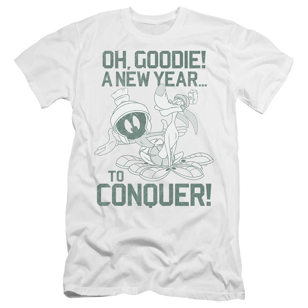 T-shirt noir Looney Tunes pour homme, Marvin the Martian Face