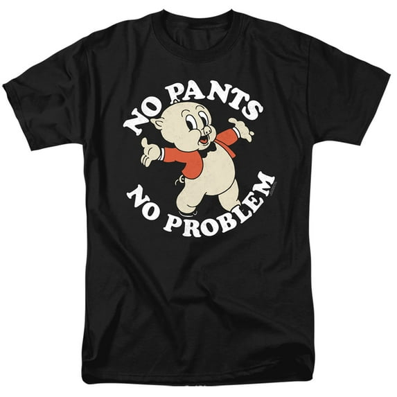 Looney Tunes No PantS/S S Adult 18/1 T-Shirt Black