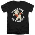 thumbnail image 1 of Looney Tunes No PantS/S S Adult V-Neck 30/1 T-Shirt Black, 1 of 1