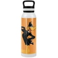 thumbnail image 1 of Looney Tunes Official Daffy Duck Orange Background 24 oz Insulated Canteen Water Bottle, Leak Resistant, Vacuum Insulated Stainless Steel with Loop Cap, White, 1 of 7