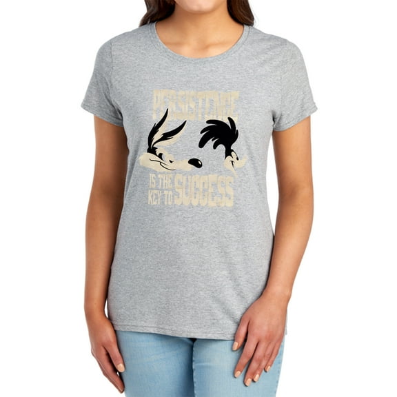 Looney Tunes Persistence Women's T Shirt, Athletic Heather, 2X-Large