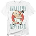 thumbnail image 1 of Looney Tunes T-Shirt Porky New Year Hearld Unisex Graphic Tee For Men & Women, 1 of 7