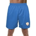 thumbnail image 1 of Looney Tunes Porky Pig Mens Lined Mesh Shorts, Royal, 2X-Large, 1 of 6