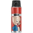 thumbnail image 1 of Looney Tunes Porky Pig, THERMOS STAINLESS KING Stainless Steel Drink Bottle, Vacuum insulated & Double Wall, 24oz, 1 of 7