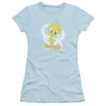 thumbnail image 1 of Looney Tunes Retro Tweety S/S Junior Women's T-Shirt Sheer Light Blue, 1 of 2