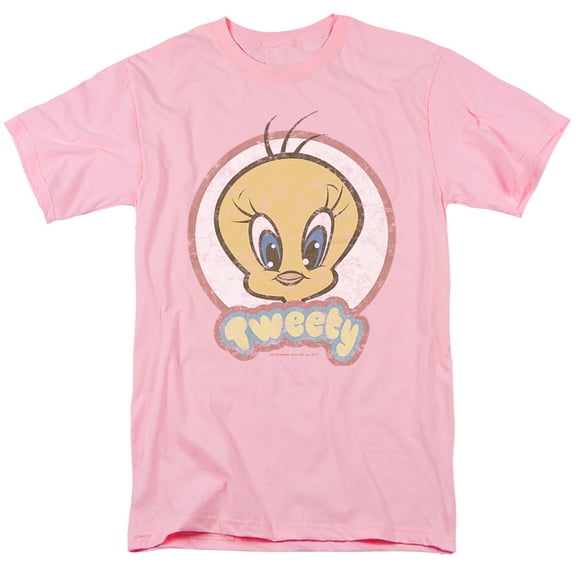 Looney Tunes Retro Tweety Unisex Adult T Shirt (4X-Large) Pink