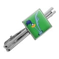 thumbnail image 1 of Looney Tunes Road Runner Square Tie Bar Clip Clasp Tack- Silver or Gold, 1 of 6