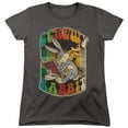 thumbnail image 1 of Looney Tunes Screwy Rabbit S/S Women's T-Shirt Charcoal, 1 of 1