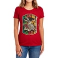 thumbnail image 1 of Looney Tunes Screwy Rabbit Women's T Shirt, Red, Small, 1 of 6