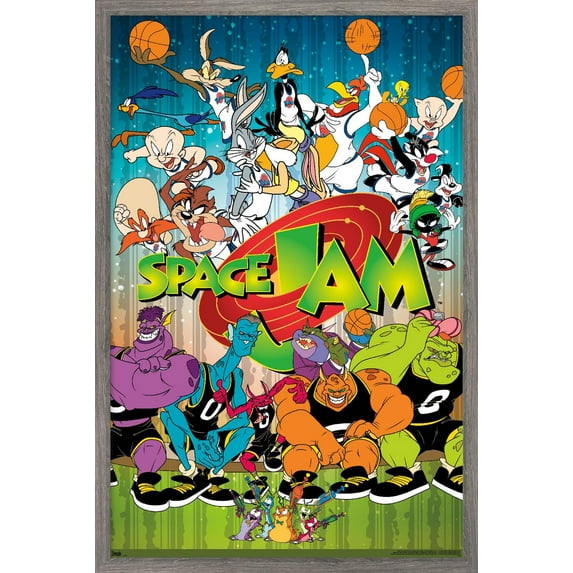 Looney Tunes: Space Jam - Classic Wall Poster, 22.375" x 34", Framed