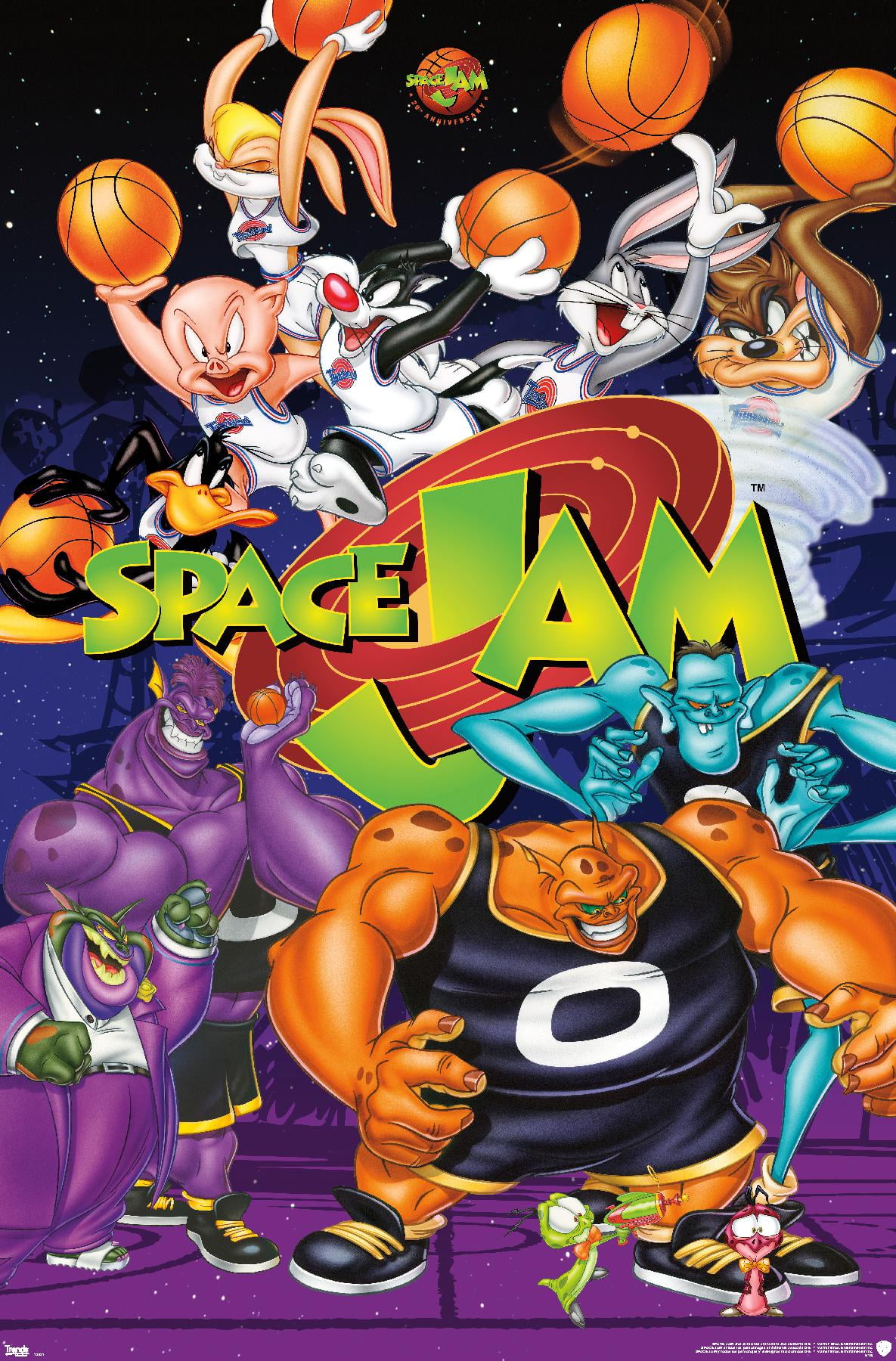 Looney Tunes: Space Jam - Collage Wall Poster, 22.375