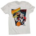 thumbnail image 1 of Looney Tunes Space Jam Hoop It Up White Graphic T-Shirt - Small, 1 of 1