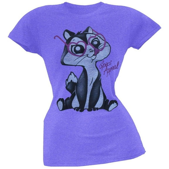 Looney Tunes - Specs Appeal Purple Juniors T-Shirt - Large