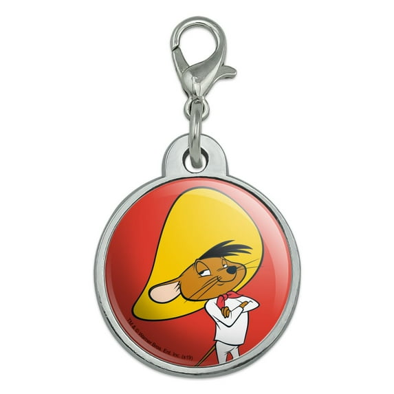 Looney Tunes Speedy Gonzales Chrome Plated Metal Pet Dog Cat ID Tag