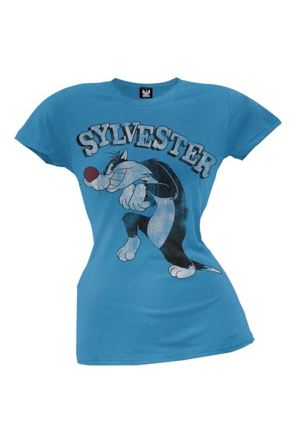- Sylvester Sneaking Juniors T-Shirt - Medium