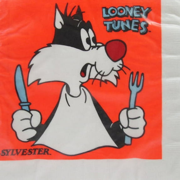 Looney Tunes Sylvester Vintage 1989 Lunch Napkins (16ct)