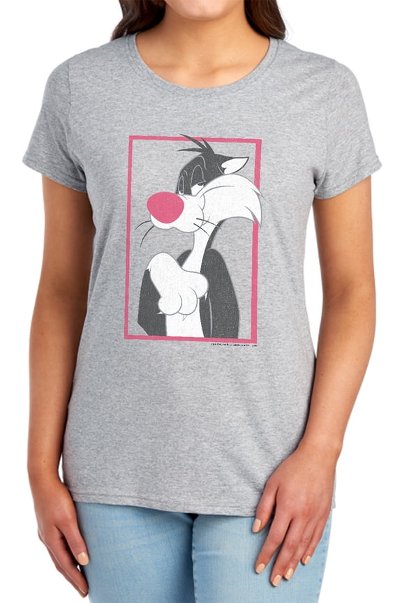 Sylvester Women's T Shirt, Athletic Heather, Small