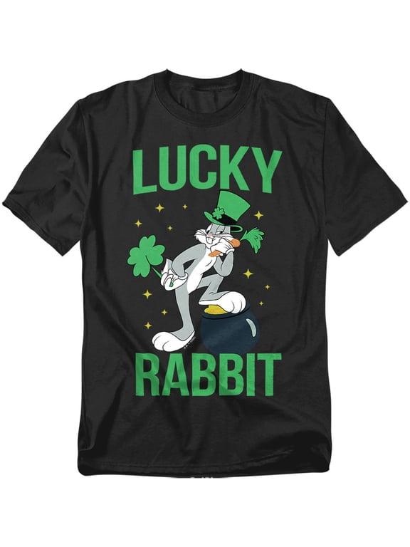 T-Shirt Bugs Bunny St. Patrick'S Lucky Rabbit Unisex Graphic Tee for Men & Women