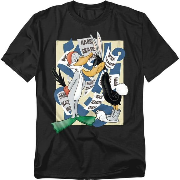 Looney Tunes T-Shirt Rabbit Season Duck Season Unisex Graphic Tee for Men & Women
