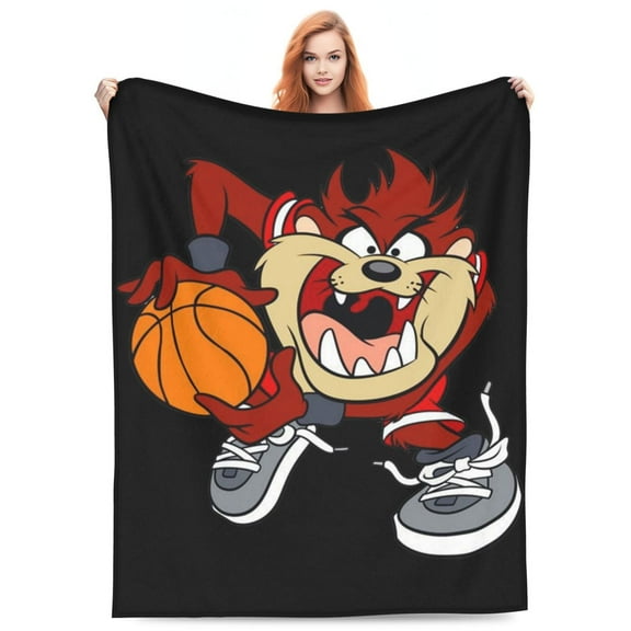 Looney Tunes Tasmanian Devil Taz Flannel Blanket Funny Ultra-Soft Micro Warm Throw Blanket Fleece Blanket Interesting Gift 60"X50"