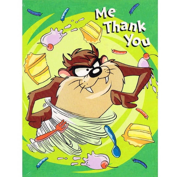 Looney Tunes 'Taz Chomp' Thank You Notes w/ Envelopes (8ct)