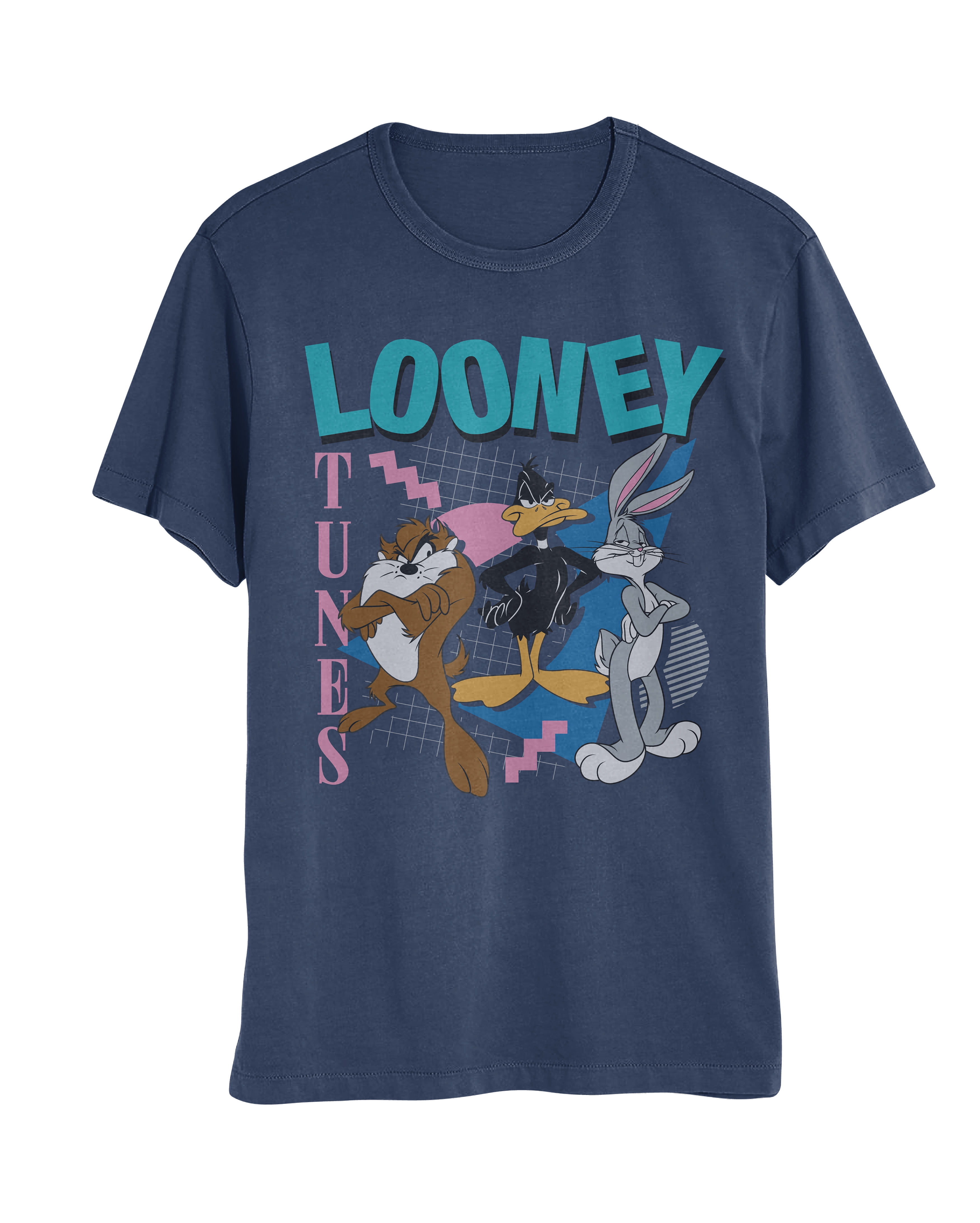 Bunny Tunes Daffy T-Shirt Taz, and Mens Looney Bugs Womens S-XXL) Short (White, Sleeve and