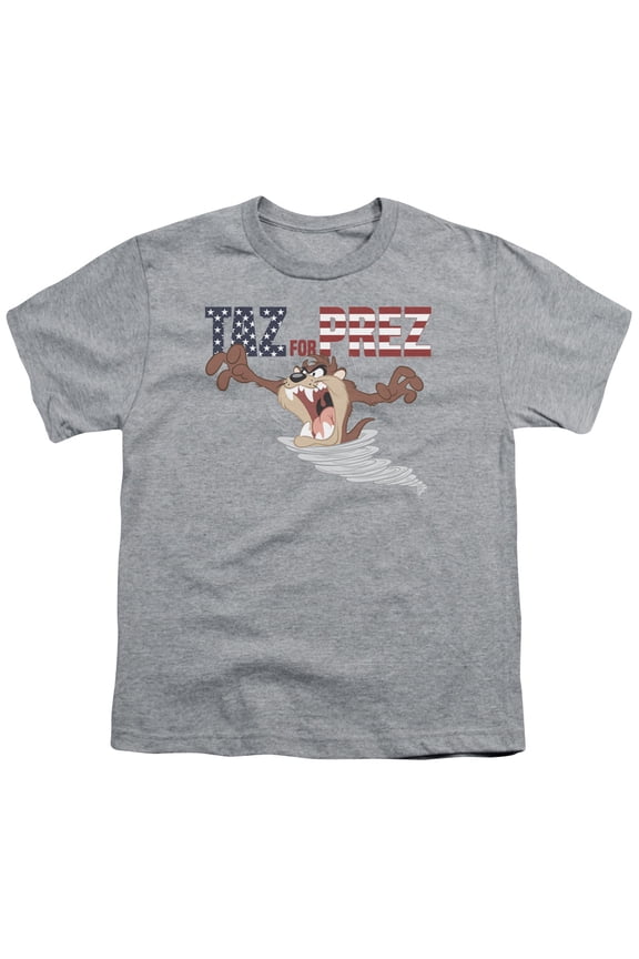 Looney Tunes - Taz For Prez 3 - Youth Short Sleeve Shirt - X-Large