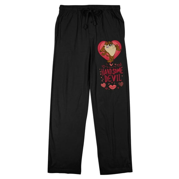Looney Tunes Taz "Handsome Devil" Men's Black Sleep Pajama Pants