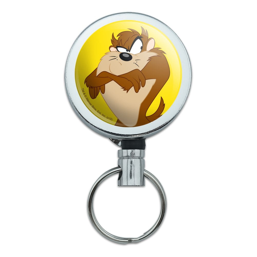 Superman S-Shield Metal Retractable ID Badge Reel With Belt Clip - Heavy Duty Key Card Holder