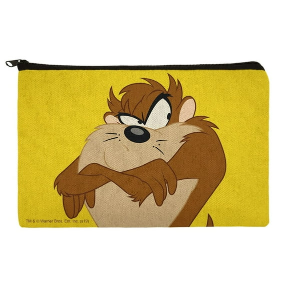 Looney Tunes Taz Makeup Cosmetic Bag Organizer Pouch