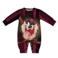 thumbnail image 1 of Looney Tunes Taz-Mania Baby Long Sleeve Footless, Infant Playsuit Romper Jumpsuits for Boys Girls, 1 of 8